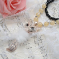Lange Kette Rosenkranz Perlen Diamant verschiedenen Design Elefanten Perle Puppe Anhänger Halskette